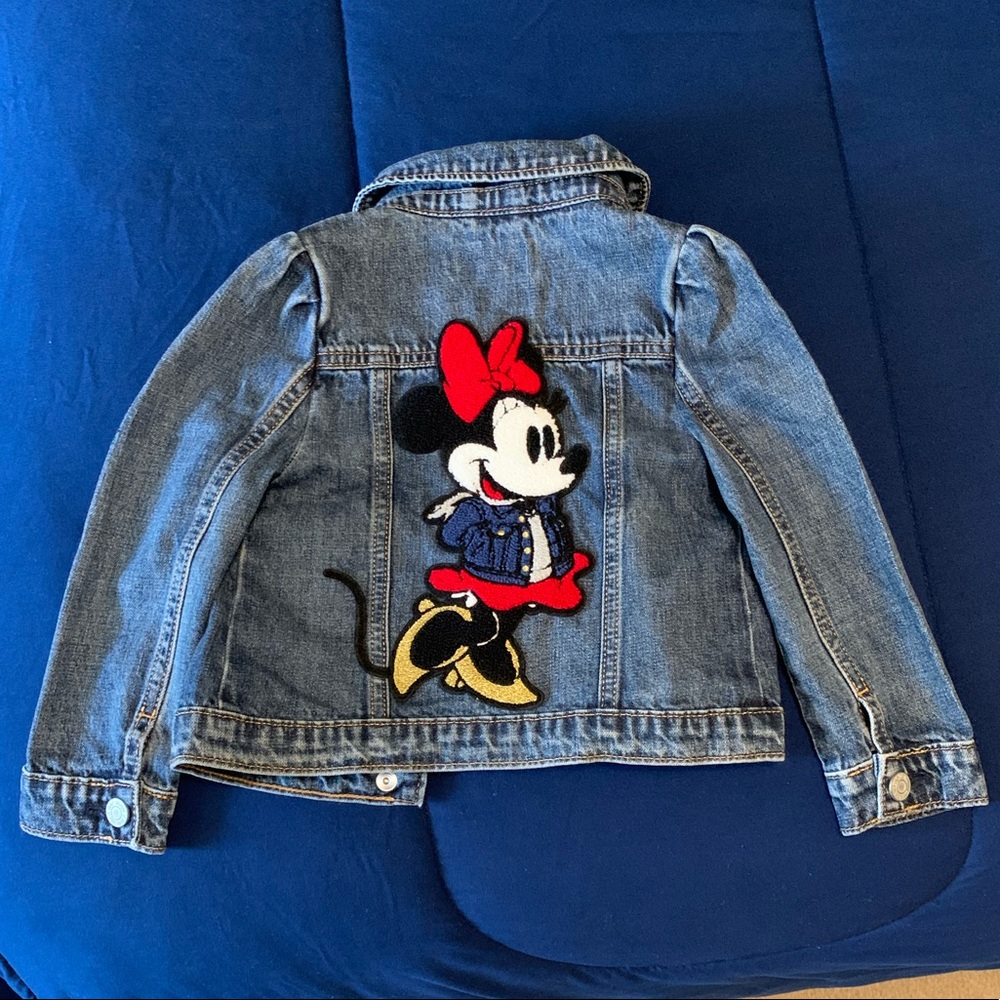 NWT Baby Gap Minnie Mouse Denim Jacket, Size 4 yrs